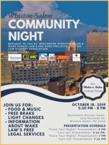 Winston-Salem Community Night